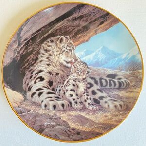 1989 The Snow Leopard Plate by Will Nelson Endangered Species W L George LTD Ed